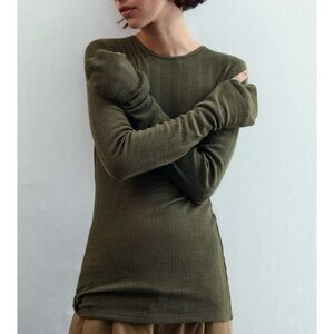 NWT ZARA SOFT RIBBED T-SHIRT